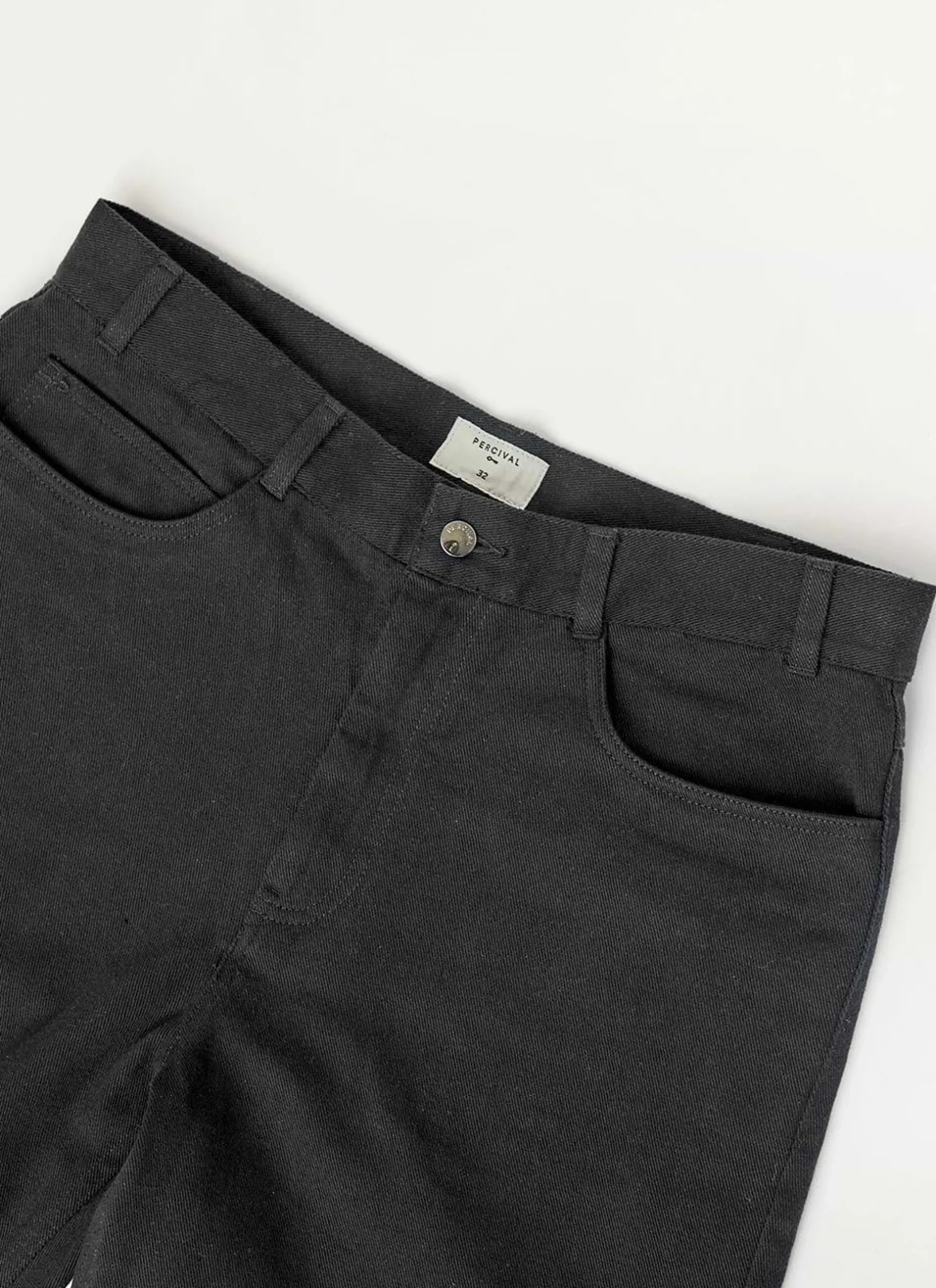 Percival Straight Leg Trousers|Straight Leg Jeans^5 Pocket Twill Trousers Black