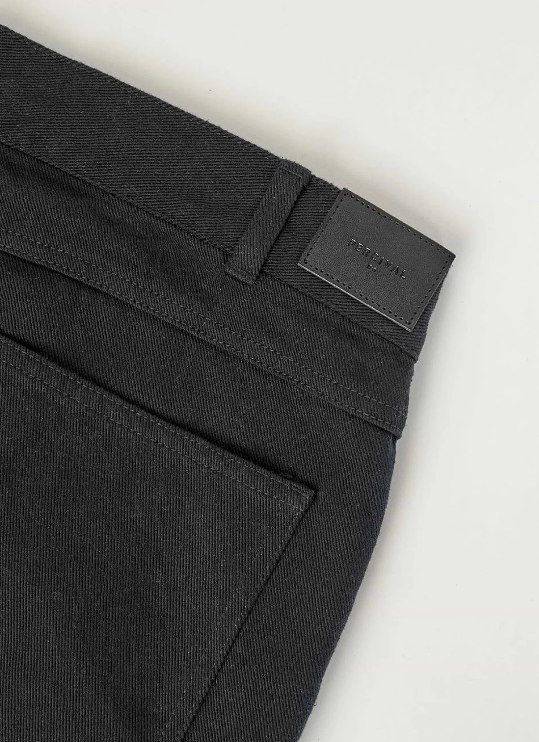 Percival Straight Leg Trousers|Straight Leg Jeans^5 Pocket Twill Trousers Black