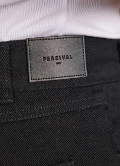 Percival Straight Leg Trousers|Straight Leg Jeans^5 Pocket Twill Trousers Black