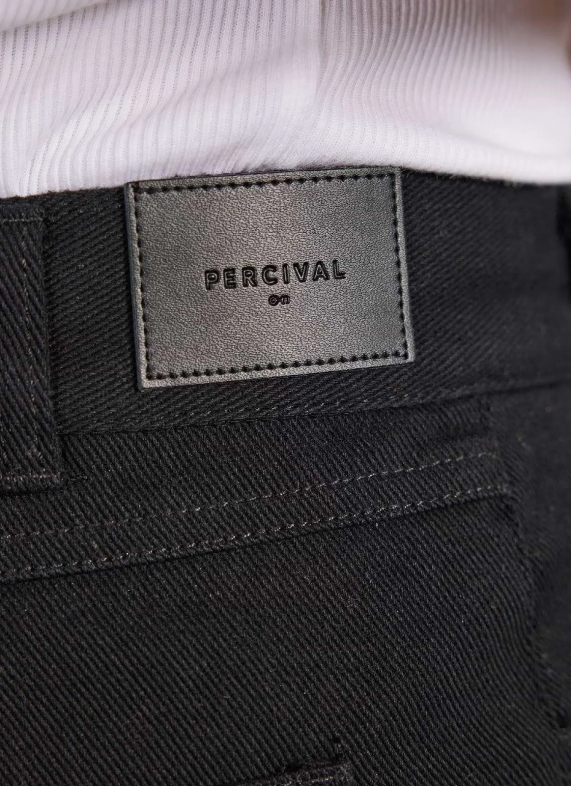 Percival Straight Leg Trousers|Straight Leg Jeans^5 Pocket Twill Trousers Black