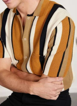 Percival Knitted Shirts|Knitted Polo Shirts & Knitted Shirts^Adaman Breeze Shirt Dune
