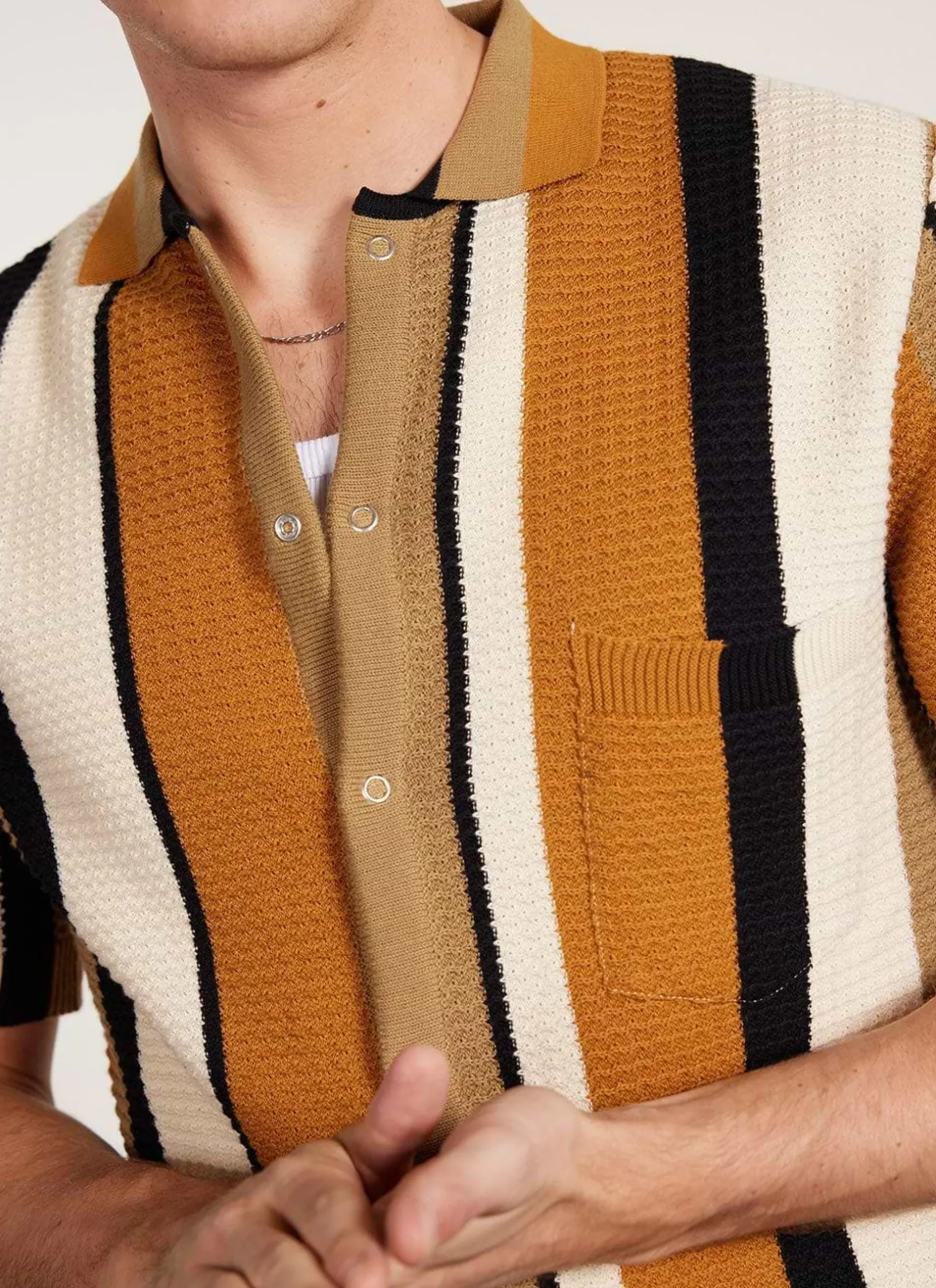 Percival Knitted Shirts|Knitted Polo Shirts & Knitted Shirts^Adaman Breeze Shirt Dune
