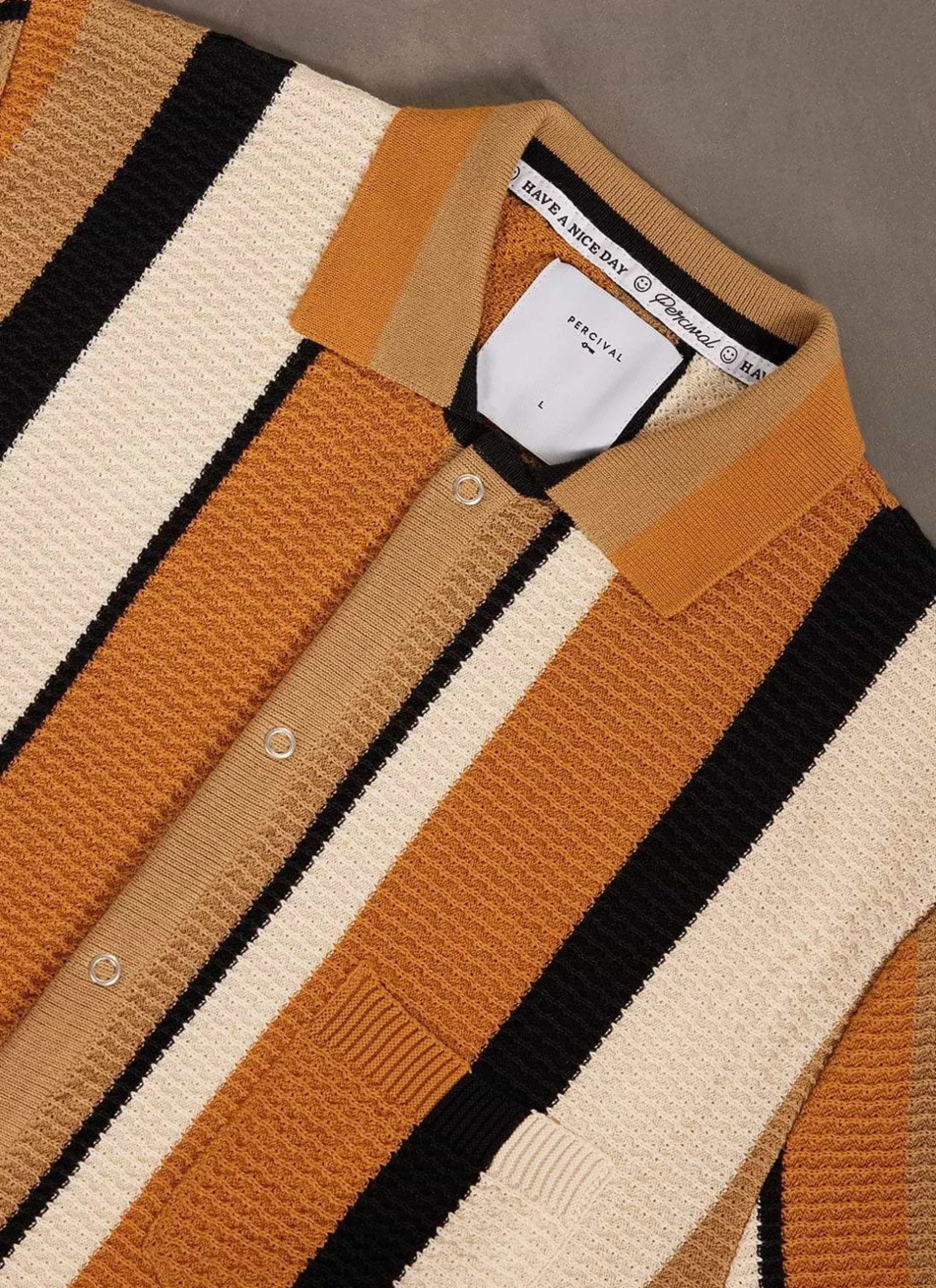 Percival Knitted Shirts|Knitted Polo Shirts & Knitted Shirts^Adaman Breeze Shirt Dune