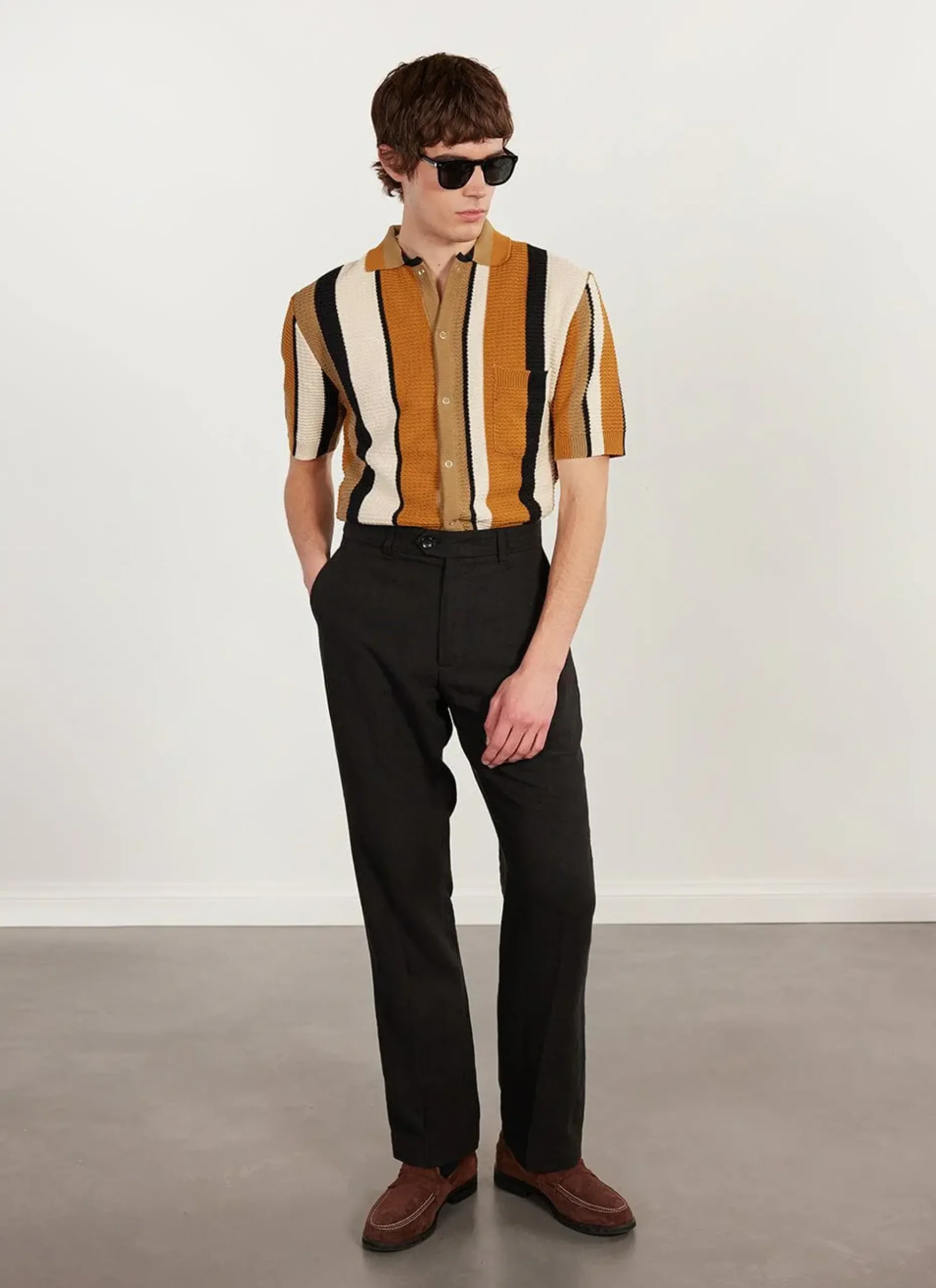 Percival Knitted Shirts|Knitted Polo Shirts & Knitted Shirts^Adaman Breeze Shirt Dune