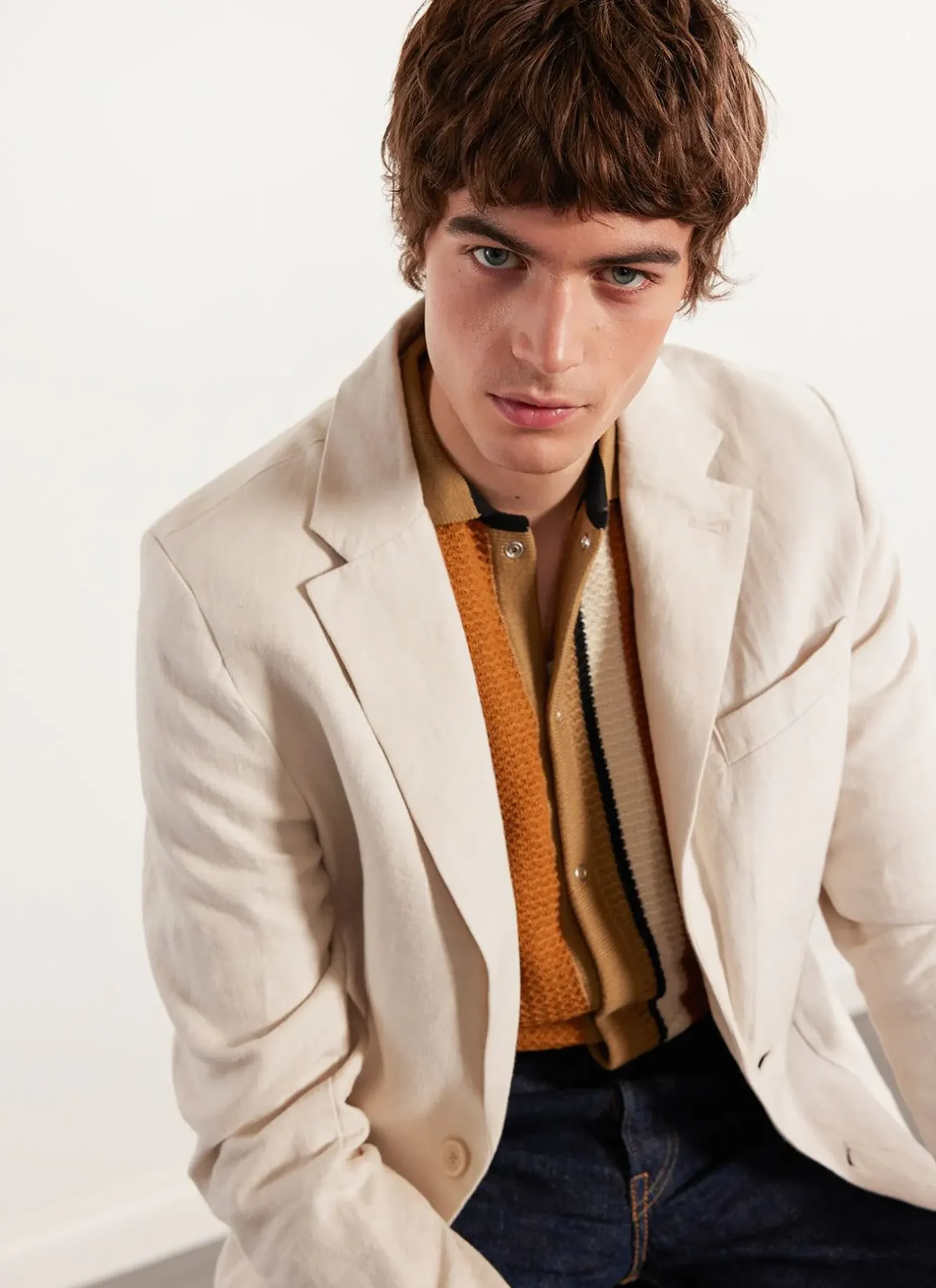 Percival Knitted Shirts|Knitted Polo Shirts & Knitted Shirts^Adaman Breeze Shirt Dune