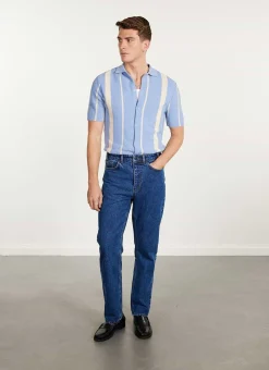 Percival Short Sleeve Shirts|Knitted Shirts^Adaman Breeze Shirt Heather Blue