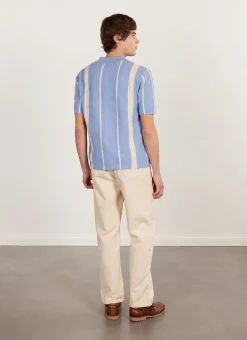 Percival Short Sleeve Shirts|Knitted Shirts^Adaman Breeze Shirt Heather Blue