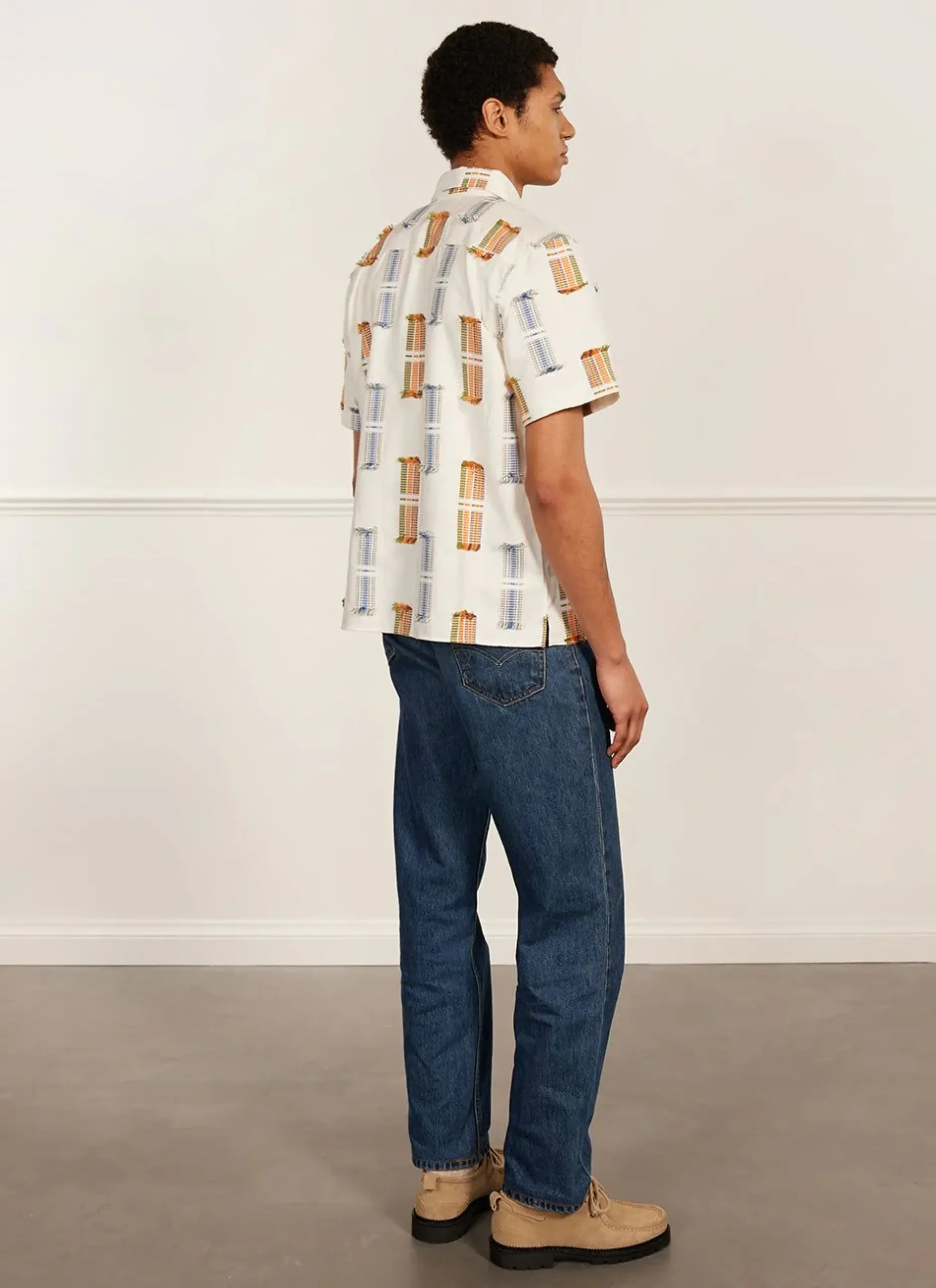 Percival Short Sleeve Shirts|Boxy Shirts^Ambassador Boxy Clerk Shirt Ecru