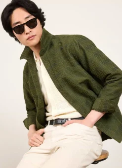 Percival Long Sleeve Shirts|Overshirts & Workshirts^Antique Moquette Shirt Forest