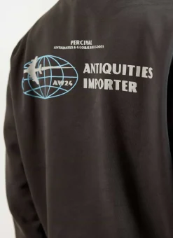 Percival Jumpers & Sweaters^Antiquities Importer Sweatshirt Washed Black