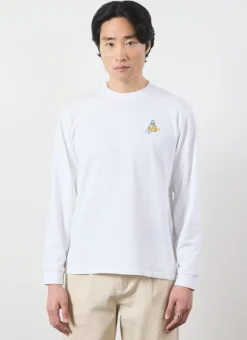 Percival Long Sleeve T-Shirts|White T-Shirts^Arancia Long Sleeve T Shirt White