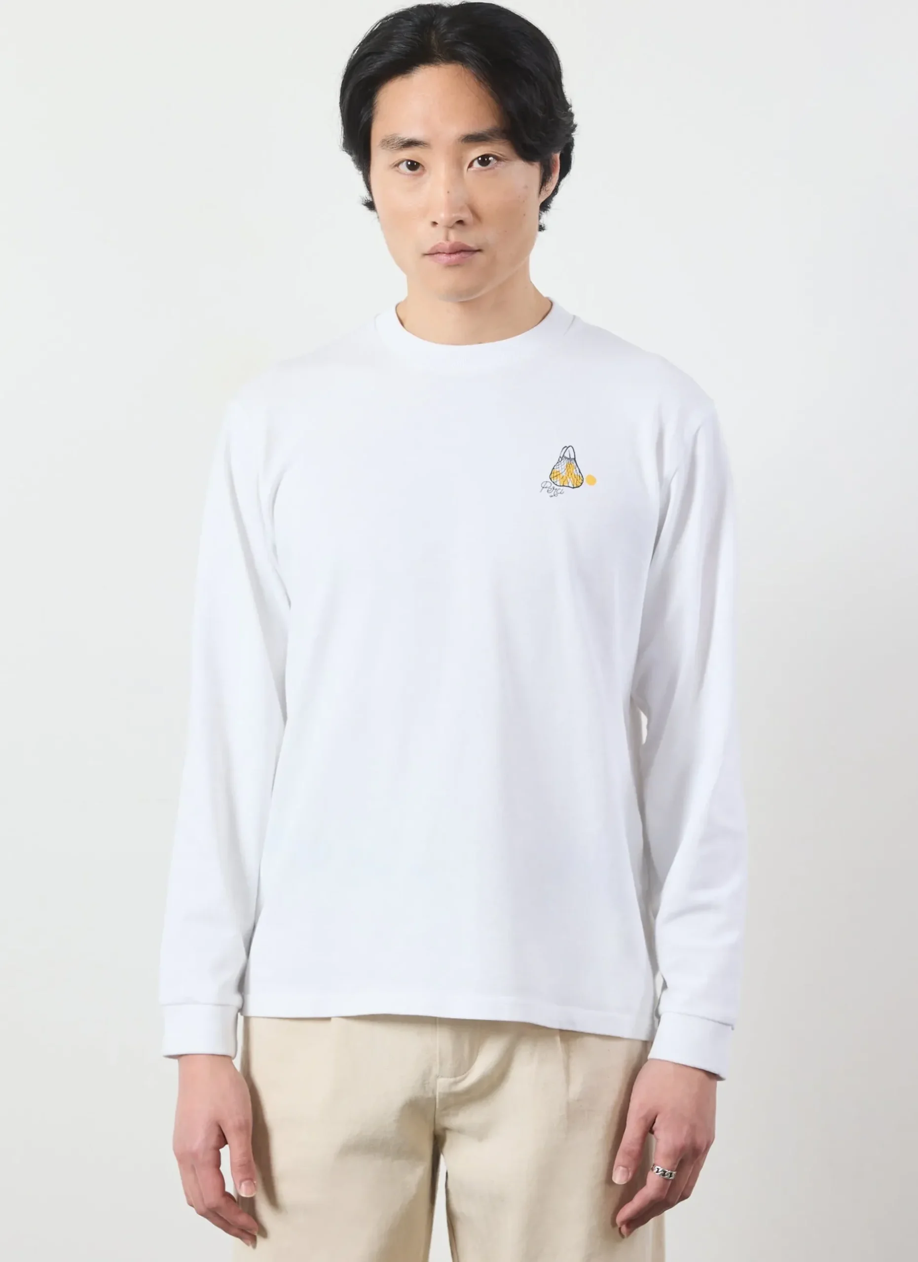 Percival Long Sleeve T-Shirts|White T-Shirts^Arancia Long Sleeve T Shirt White