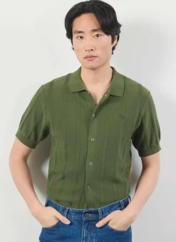Percival Knitted Shirts|Knitted Polo Shirts & Knitted Shirts^Assisi Knitted Shirt Olive