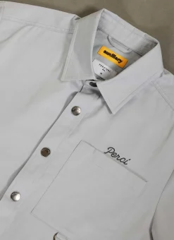 Percival Short Sleeve Shirts|Boxy Shirts^Auxiliary Boxy Clerk Shirt Light Blue