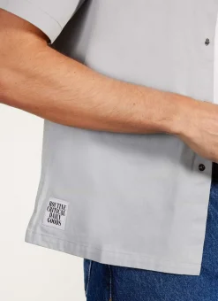 Percival Short Sleeve Shirts|Boxy Shirts^Auxiliary Boxy Clerk Shirt Light Blue