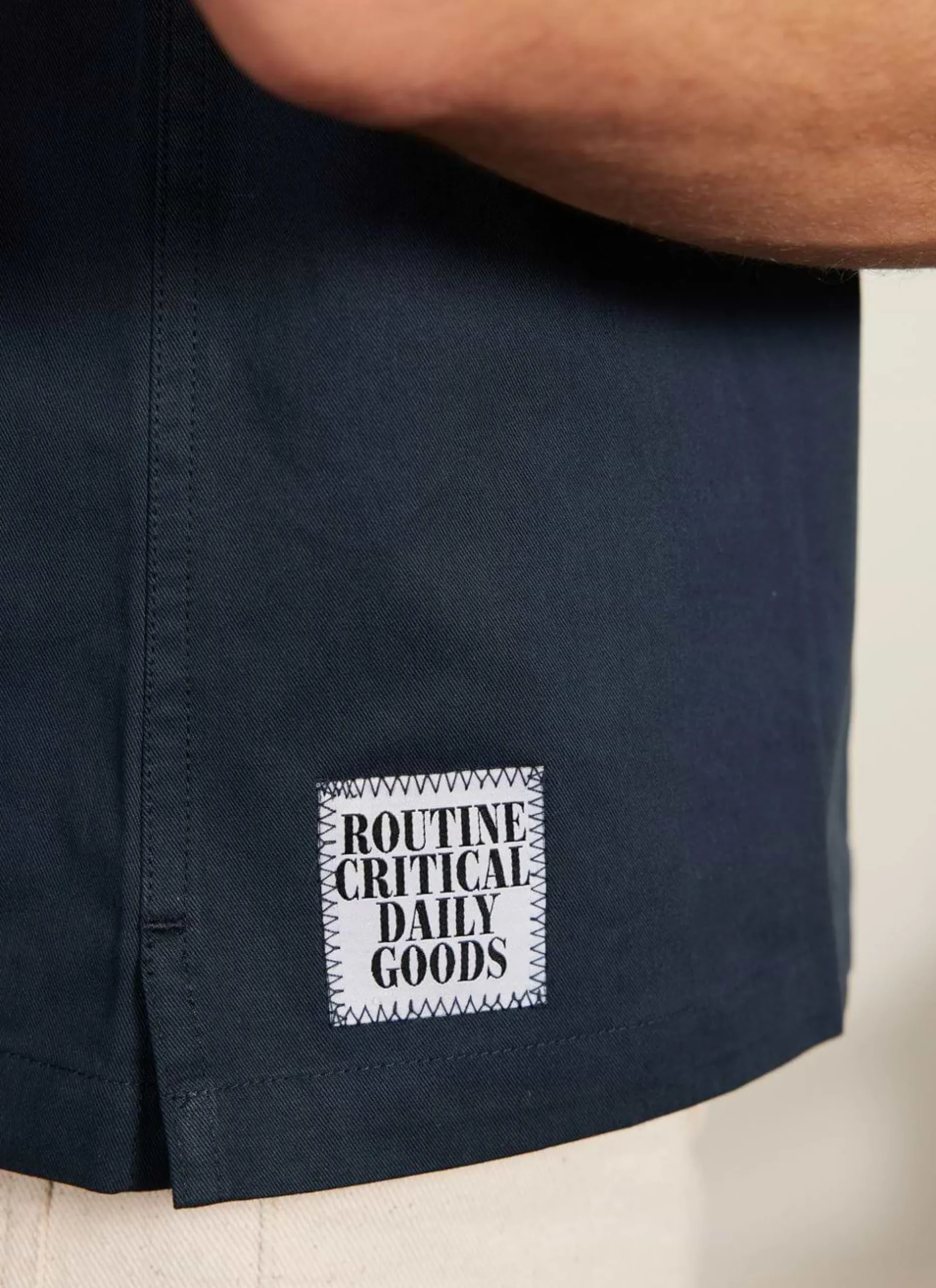 Percival Short Sleeve Shirts|Boxy Shirts^Auxiliary Boxy Clerk Shirt Navy