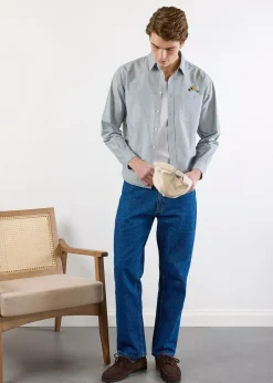 Percival Long Sleeve Shirts|Boxy Shirts^Bari Pearce Shirt Blue Stripe