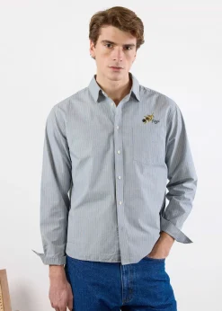 Percival Long Sleeve Shirts|Boxy Shirts^Bari Pearce Shirt Blue Stripe