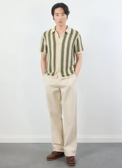 Percival Crochet Shirts|Knitted Shirts^Barletta Knitted Shirt Olive