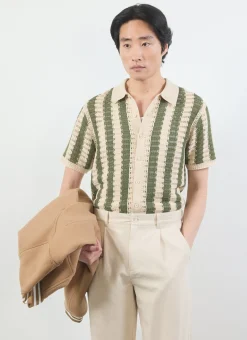 Percival Crochet Shirts|Knitted Shirts^Barletta Knitted Shirt Olive