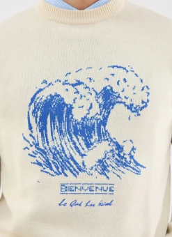 Percival Jumpers & Sweaters^Bienvenue Knitted Crew Neck Ecru