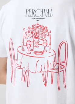 Percival White T-Shirts^Bistro T Shirt White