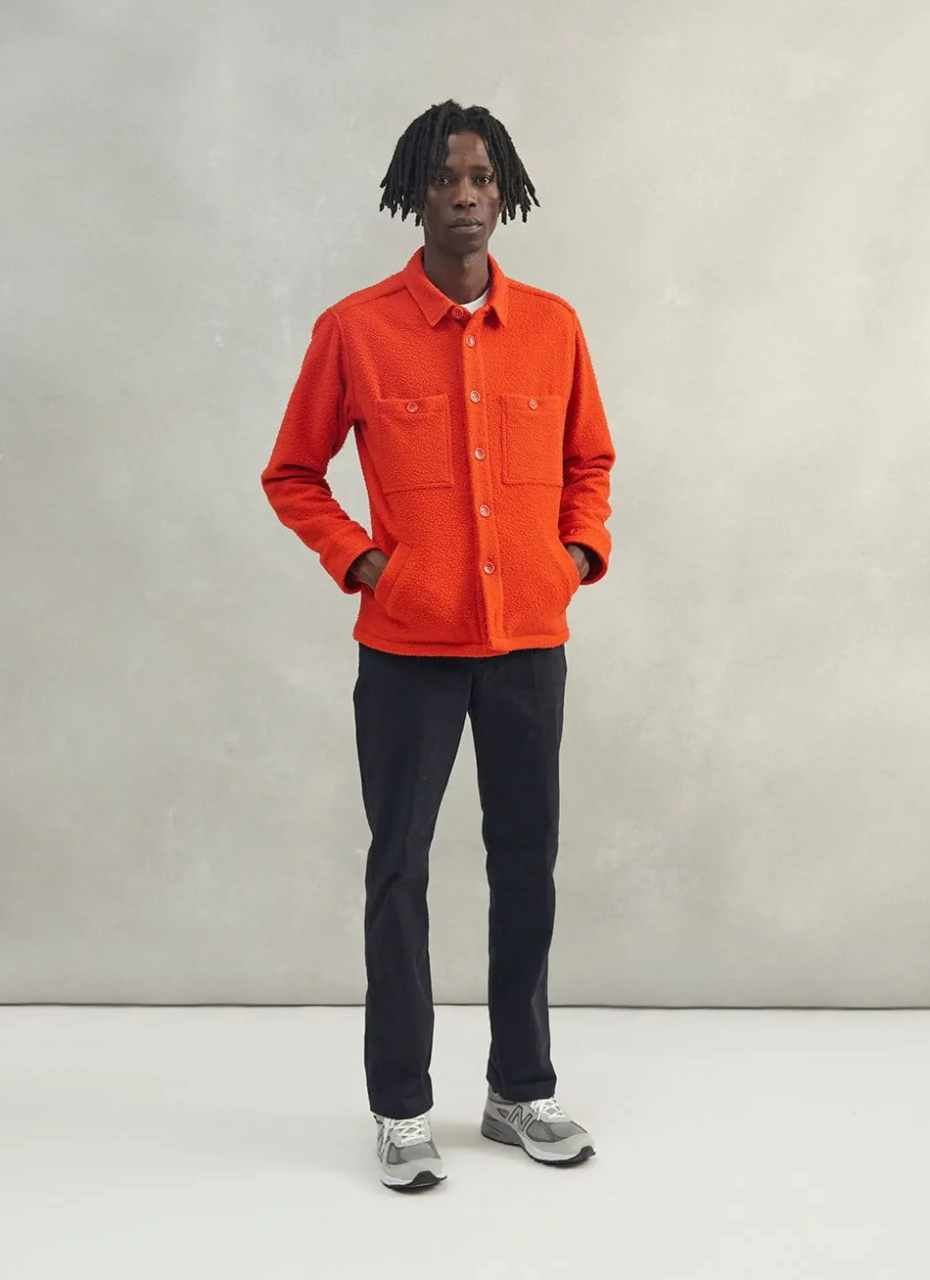 Percival Overshirts & Workshirts|Overshirts^Blanket Overshirt Orange