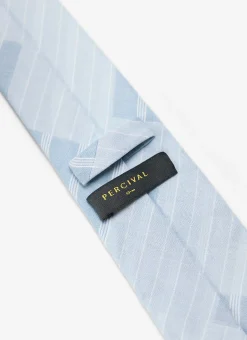 Percival Ties|Ties^Block Patch Tie Blue