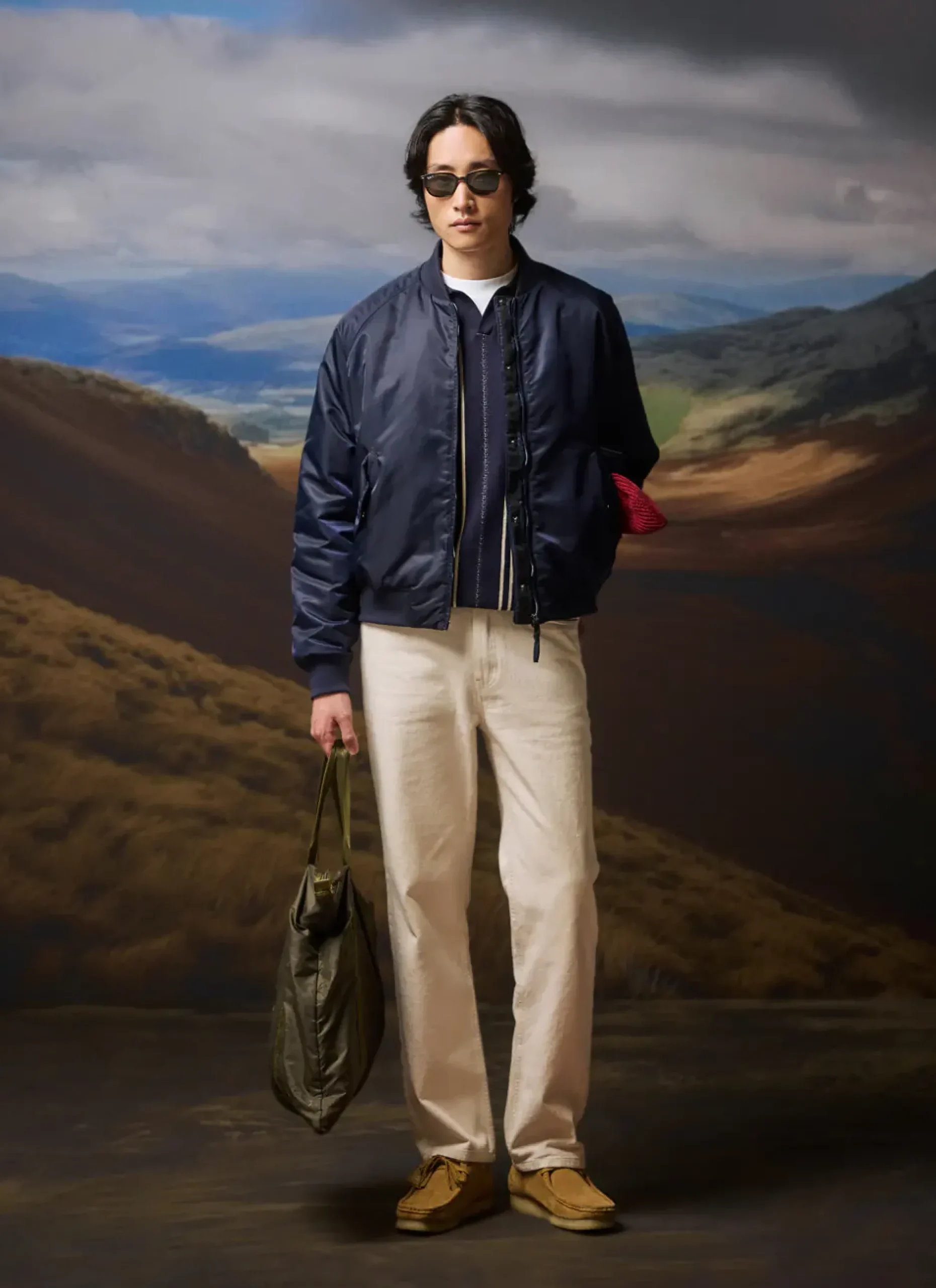 Percival Bomber Jackets|Jackets^Bomber Jacket Midnight with Olive