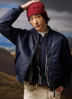 Percival Bomber Jackets|Jackets^Bomber Jacket Midnight with Olive