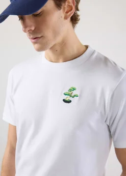 Percival White T-Shirts|Regular Fit T-Shirts^Bonsai T Shirt White