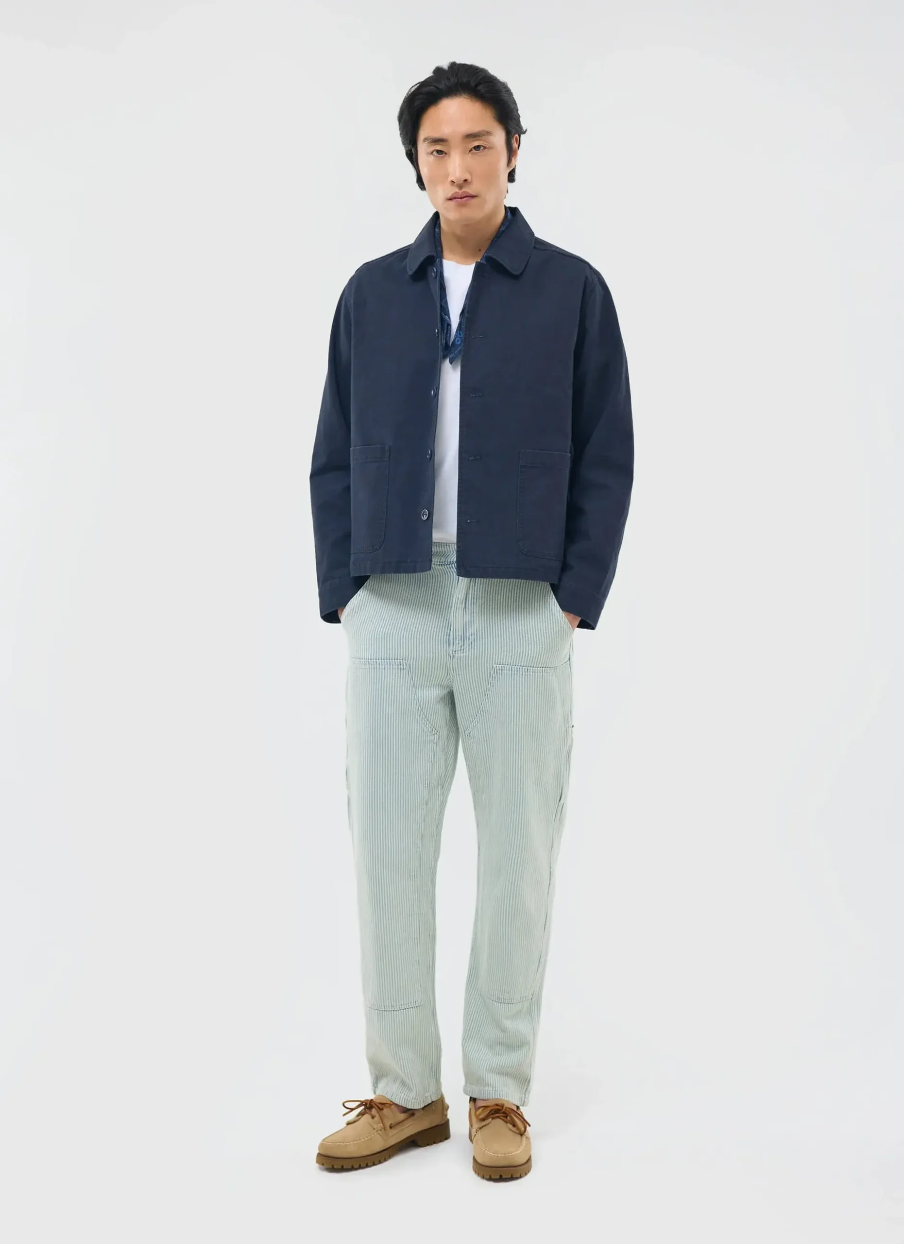 Percival Straight Leg Trousers|Jeans^Bormio Trousers Hickory Stripe