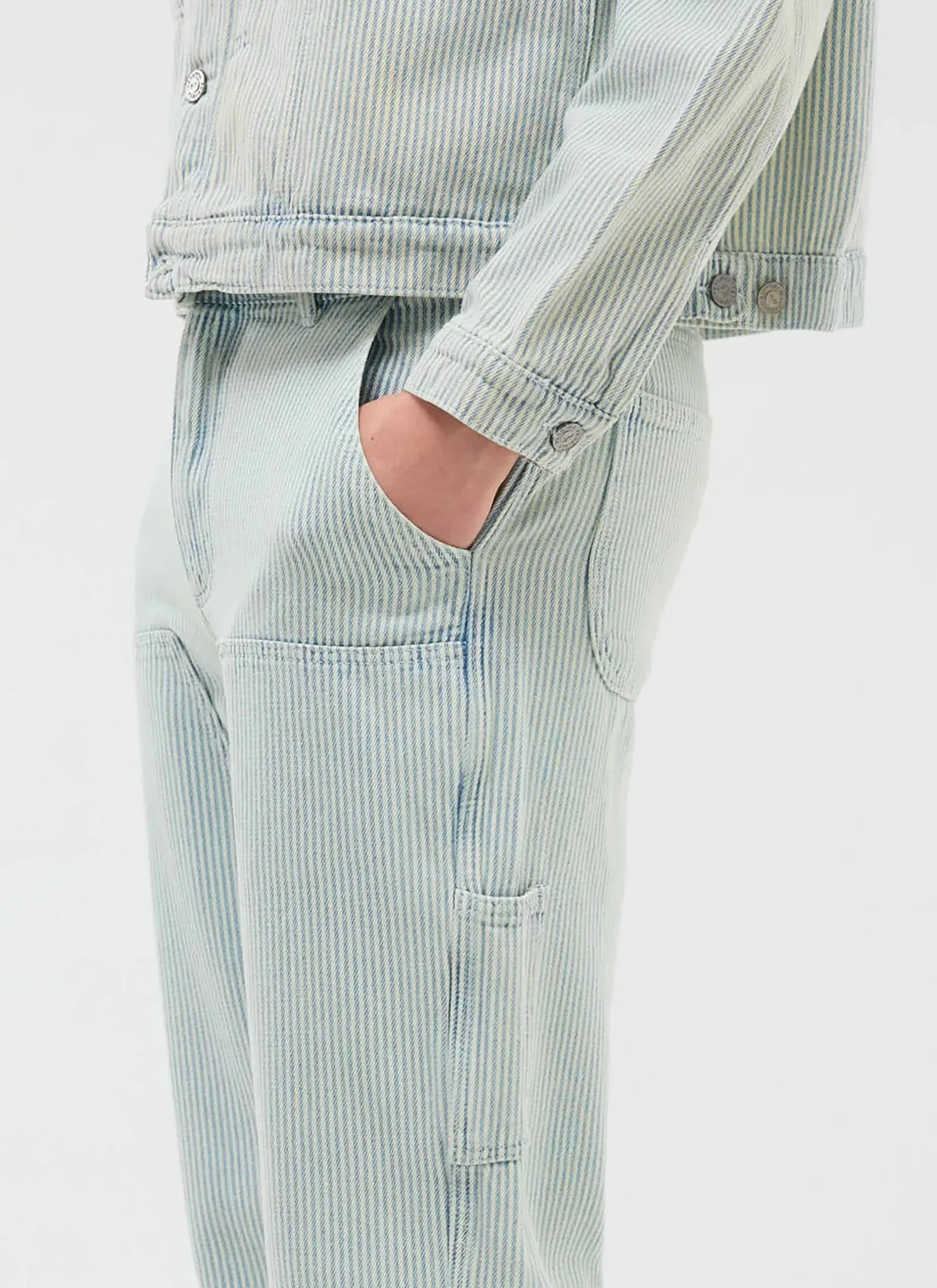 Percival Straight Leg Trousers|Jeans^Bormio Trousers Hickory Stripe