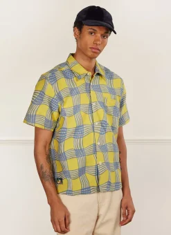 Percival Boxy Shirts|Short Sleeve Shirts^Boxy Clerk Shirt Yellow