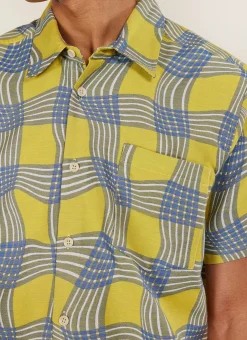 Percival Boxy Shirts|Short Sleeve Shirts^Boxy Clerk Shirt Yellow