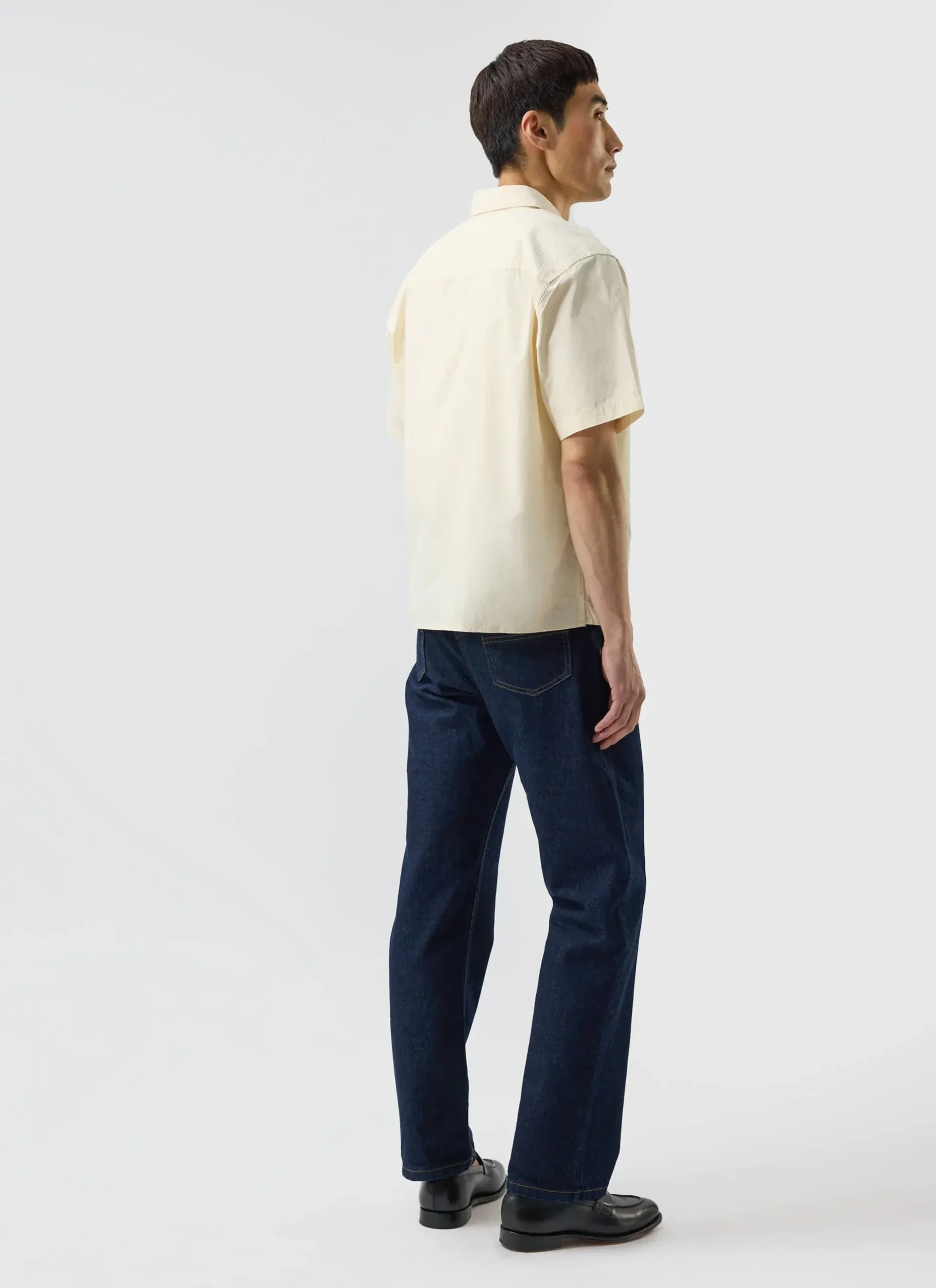 Percival Short Sleeve Shirts^Boxy Cropped Clerk Shirt Ecru
