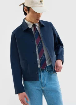Percival Jackets|Overshirts & Workshirts^Boxy Cropped Pocket Overshirt Navy