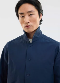 Percival Jackets|Overshirts & Workshirts^Boxy Cropped Pocket Overshirt Navy