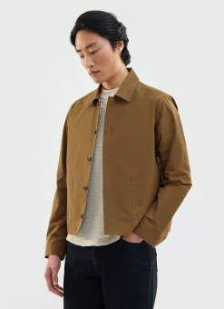 Percival Jackets|Overshirts & Workshirts^Boxy Cropped Pocket Overshirt Brown
