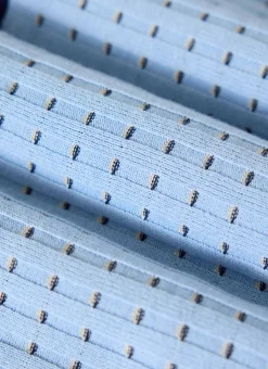 Percival Short Sleeve Shirts|Knitted Shirts^Broken Stripe Knitted Shirt Blue