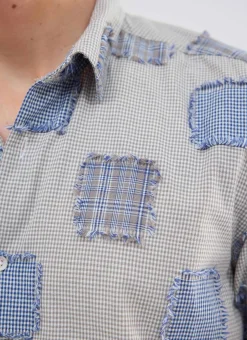 Percival Short Sleeve Shirts^Bruno Boxy Clerk Shirt Grey