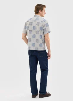 Percival Short Sleeve Shirts^Bruno Boxy Clerk Shirt Grey