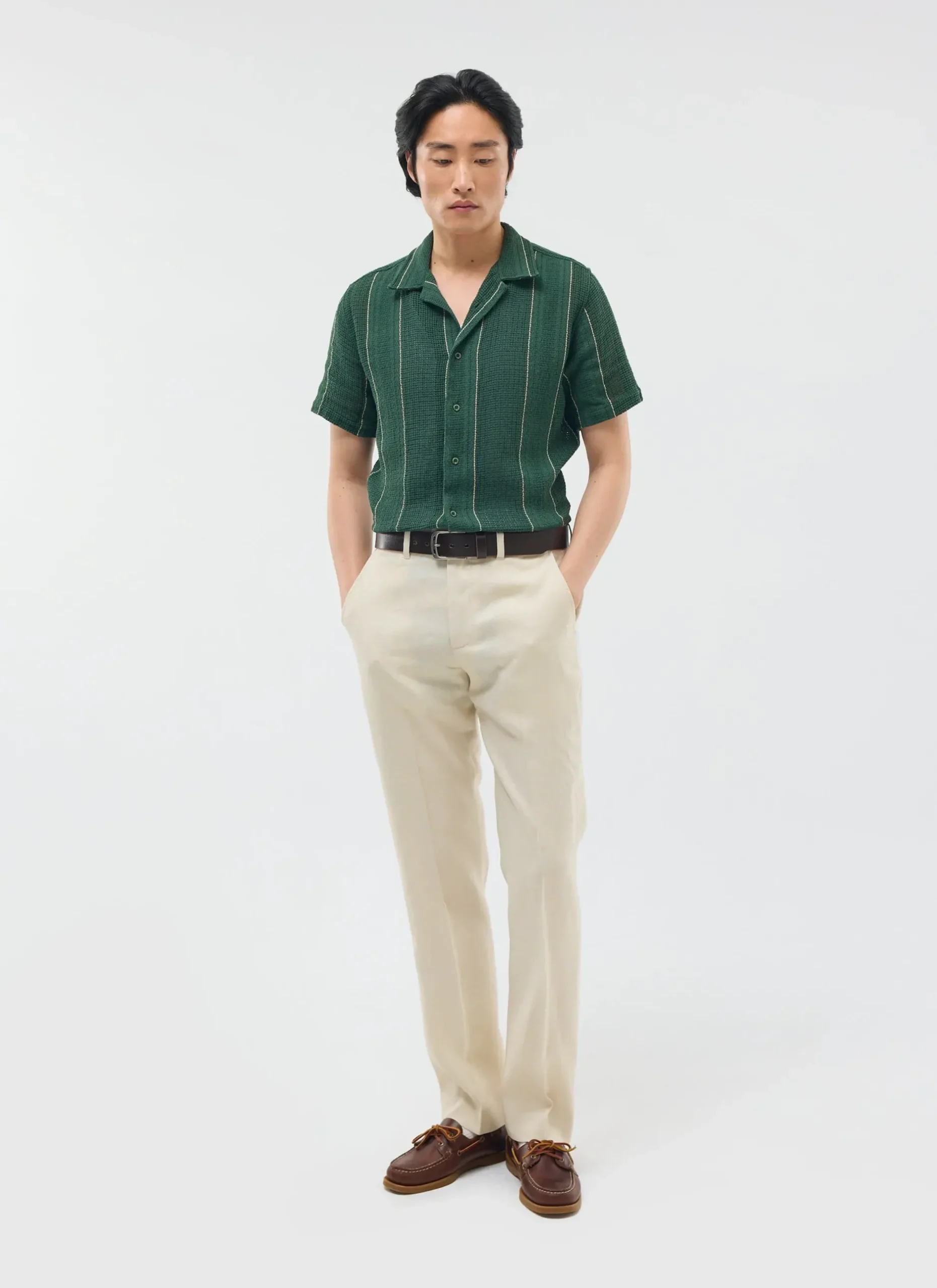 Percival Short Sleeve Shirts|Boxy Shirts^Calabria Cuban Shirt Forest