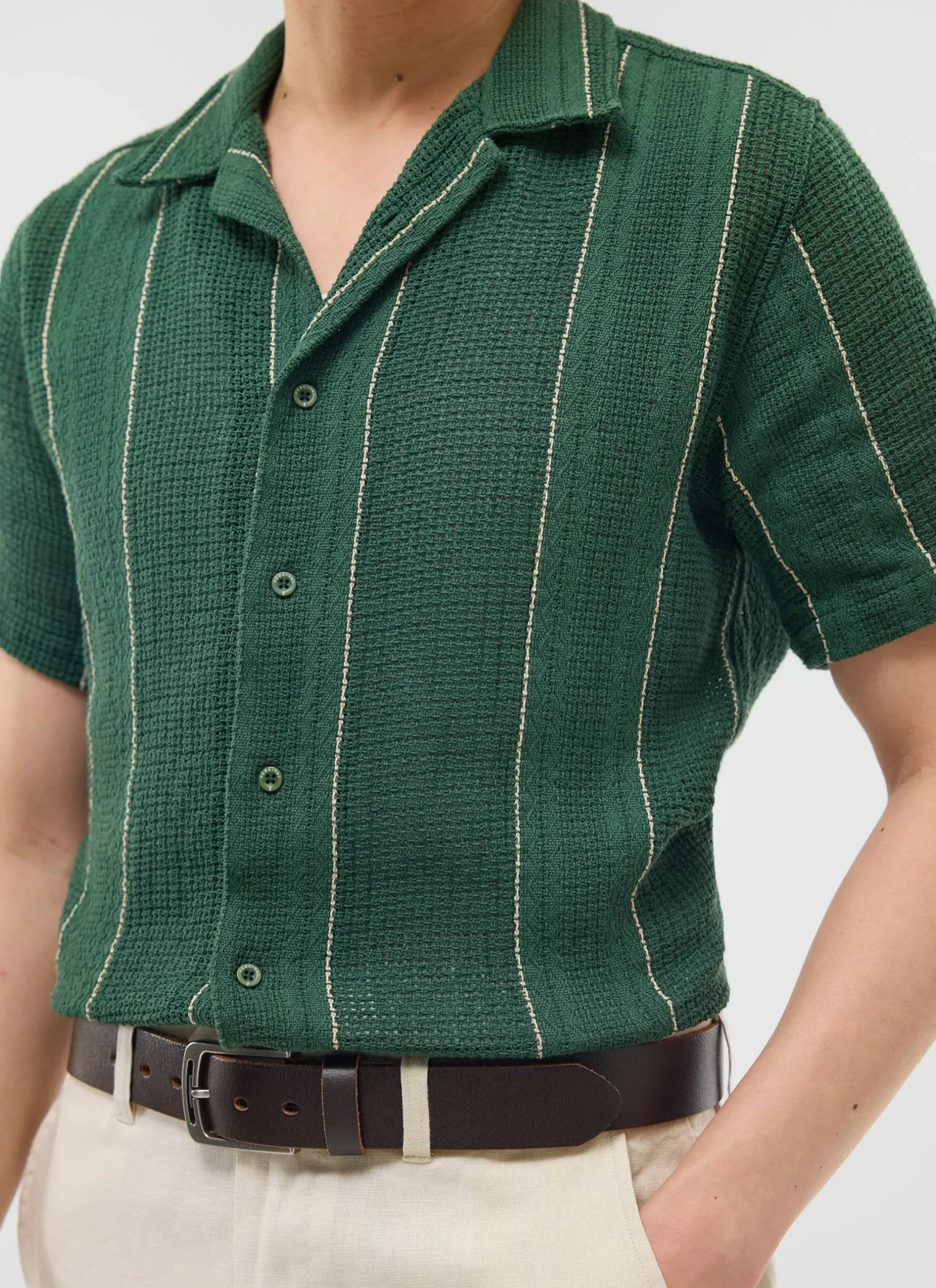 Percival Short Sleeve Shirts|Boxy Shirts^Calabria Cuban Shirt Forest