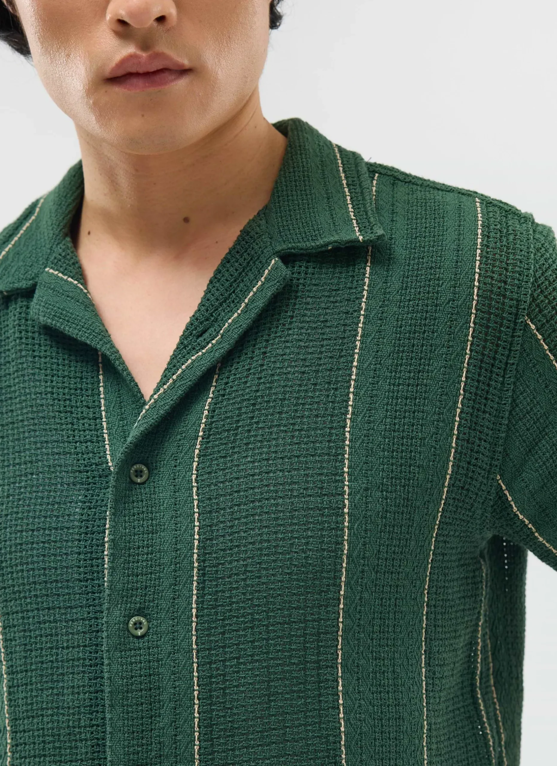 Percival Short Sleeve Shirts|Boxy Shirts^Calabria Cuban Shirt Forest