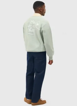 Percival Sweatshirts^Campus Rugby Polo Sweatshirt Sage