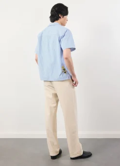 Percival Short Sleeve Shirts|Knitted Shirts^Capri Cuban Shirt Blue