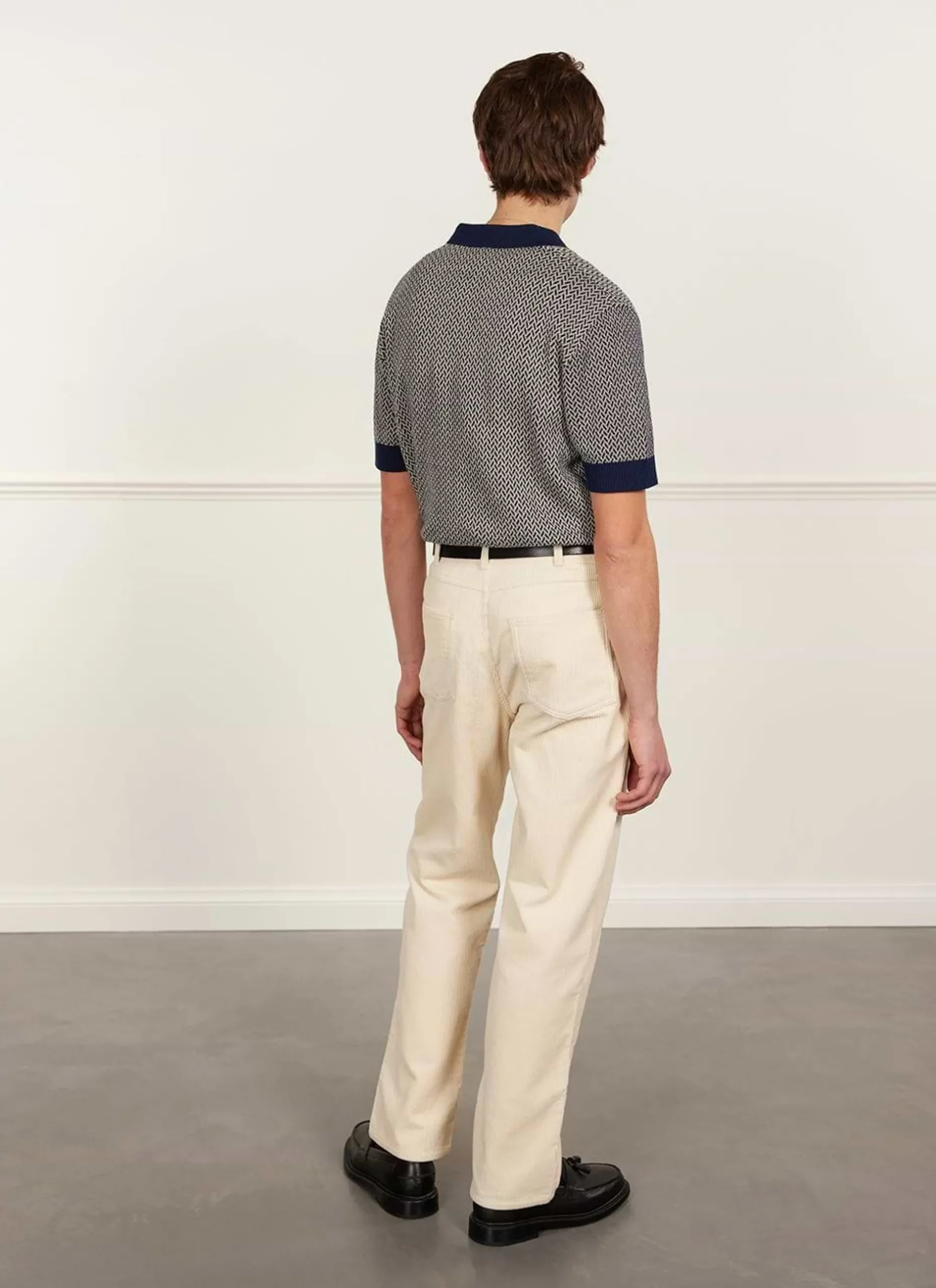 Percival Short Sleeve Shirts|Polo Shirts^Casa Martini Knitted Polo Navy