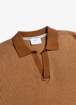 Percival Boxy Shirts|Polo Shirts^Casa Martini Knitted Polo Espresso