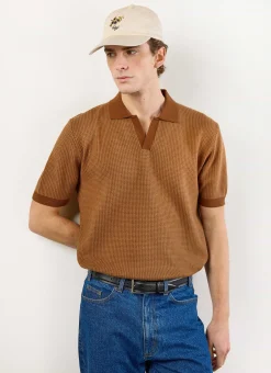 Percival Boxy Shirts|Polo Shirts^Casa Martini Knitted Polo Espresso